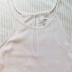 Size Small - sheer white tank